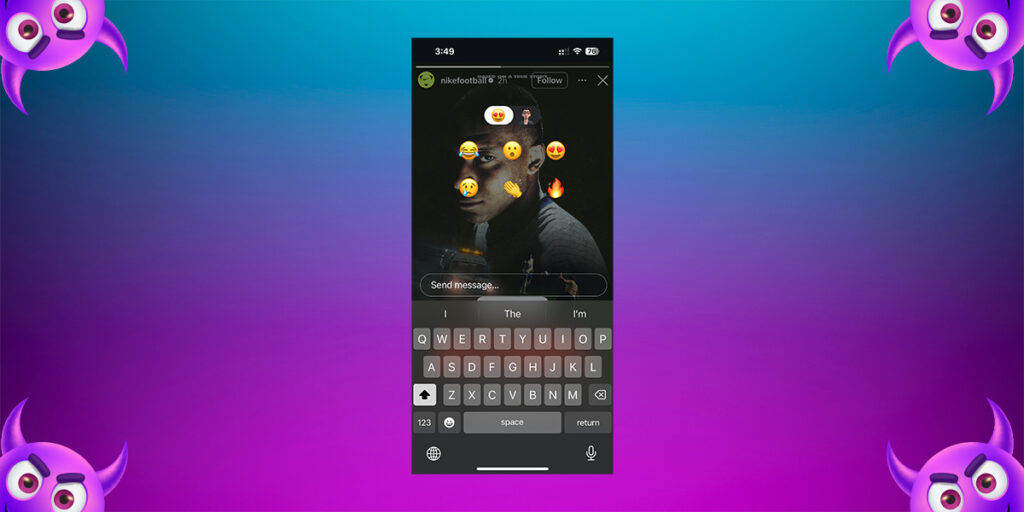 Instagram Emojis on story-reactions